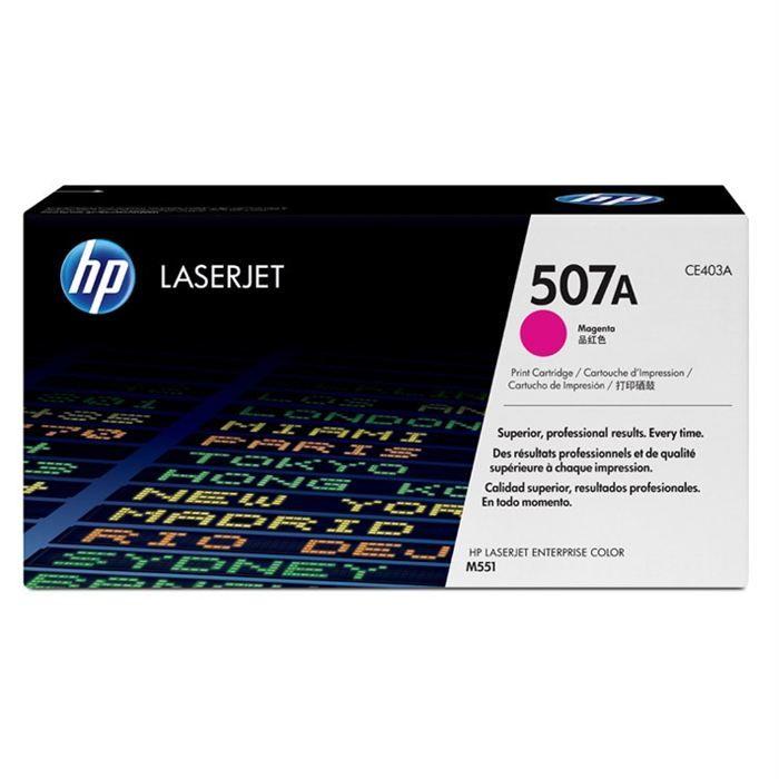 Cartouche de toner HP 507A (CE403A) magenta pour imprimantes LaserJet 500 MFP M570/500 MFP M575/500 M551