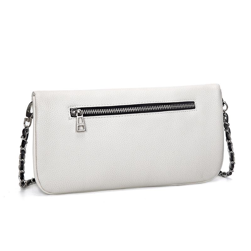ZV French Exquisite Women's Winged Chain Crossbody Bag: Elegant Envelope Shoulder Bag for Ladies.