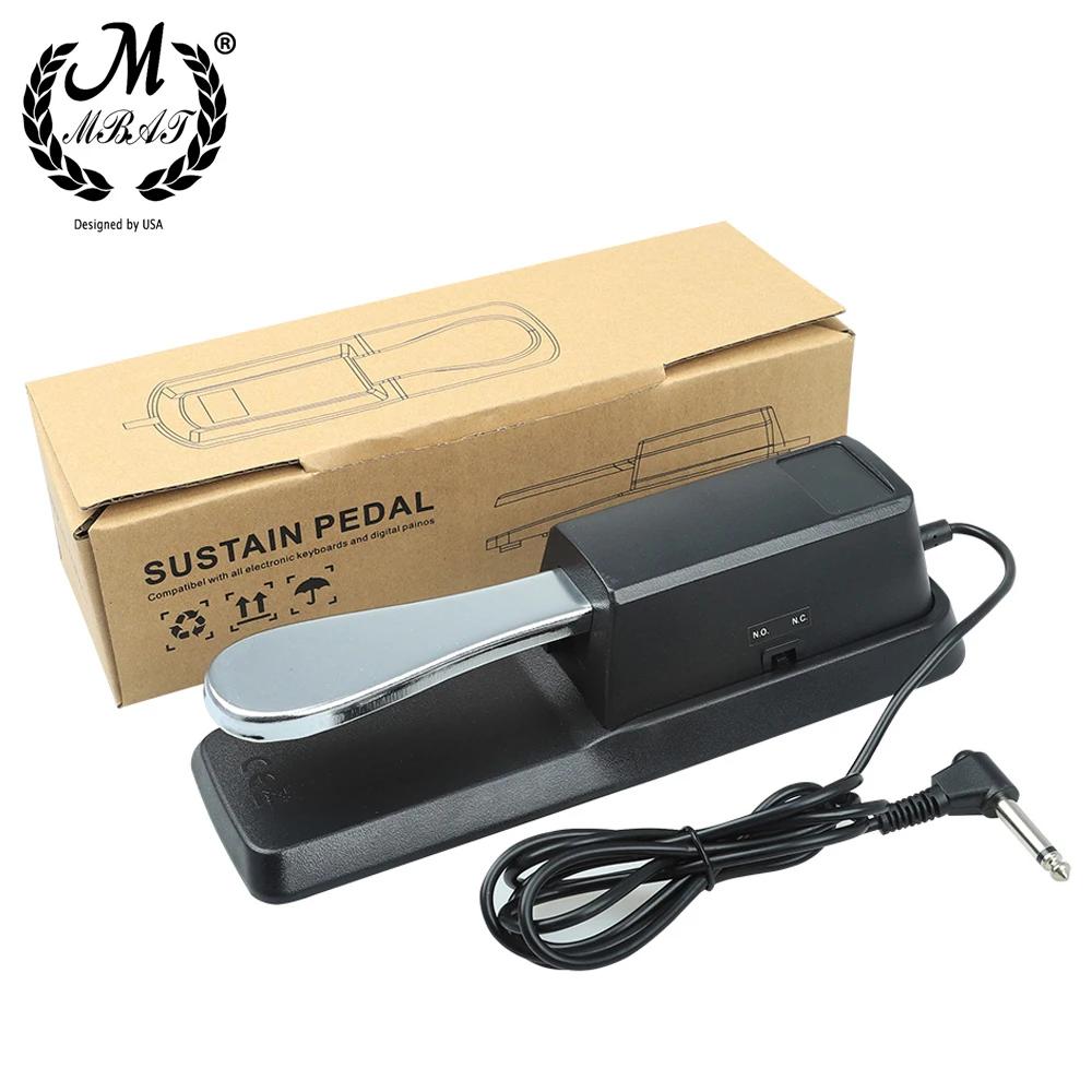 M MBAT High-Quality Piano Keyboard Sustain Damper Pedal for Yamaha Casio Roland Electric Piano Electronic Organ New Upgrade чёрный