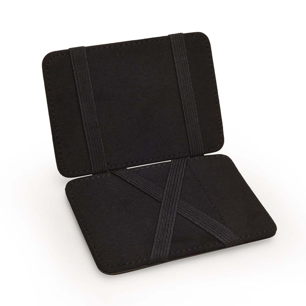 Coin Purse Clamshell Mode PU Leather Business Wallets Money Clip Card Storage Case Men Magic Wallet