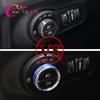 Aluminum Alloy Car Headlight Fog Lights Switch Knob Protection Cover Trim for Jeep Renegade 2014-2025 Accessories