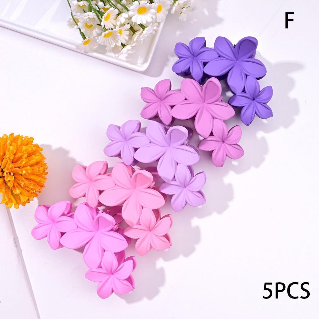 Frosted Mini Hair Claw Clips 2-Pack - Small Shark Hair Accessories for High Ponytails