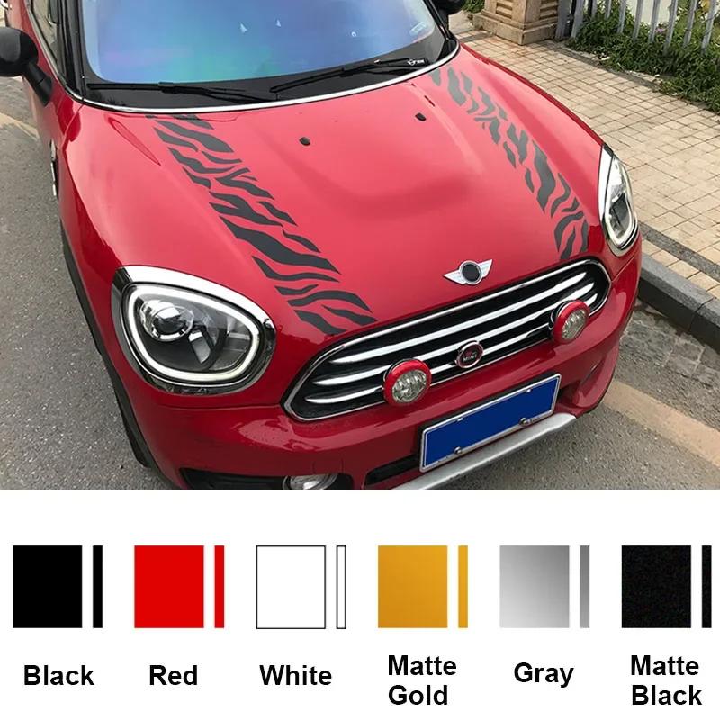 Car Hood Bonnet Sticker For Mini Cooper S JCW R55 R56 R60 F54 F55 F56 F60 Countryman Splash Decor Decal Auto Tuning Accessories
