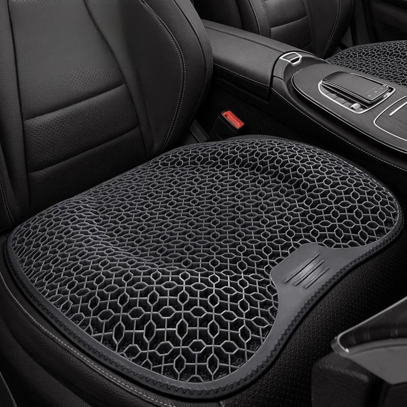 Car Seat Cushion Summer Lumbar Support Honeycomb Gel Ice Thread Seat Backrest Ventilation Breathable Car Cushion Accessories