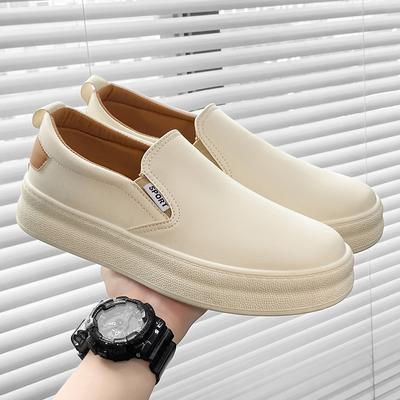 Mode 2024 Herren Neuer Stil Leder Freizeit Herren Sneaker Slipper Atmungsaktive Loafer Klassische Bequeme Fahrschuhe