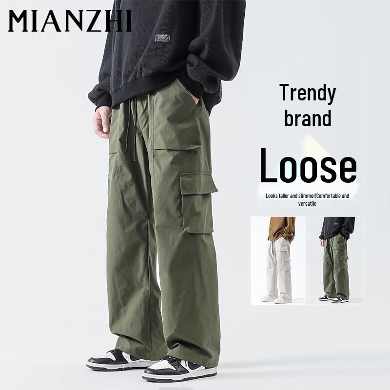 

Men s Casual Fleece-Lined Straight Cargo Pants 2XL