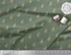Soimoi Green Japan Crepe Satin Fabric Christmas Tree Print Fabric by Metre 42 Inch