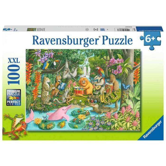Puzzle - ravensburger - l'orchestra degli animali - 100 pièces - multicolore - pour enfants 6 ans et plus