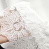 Women's Lace Splice Slim Fit Short Sleeve T-Shirt