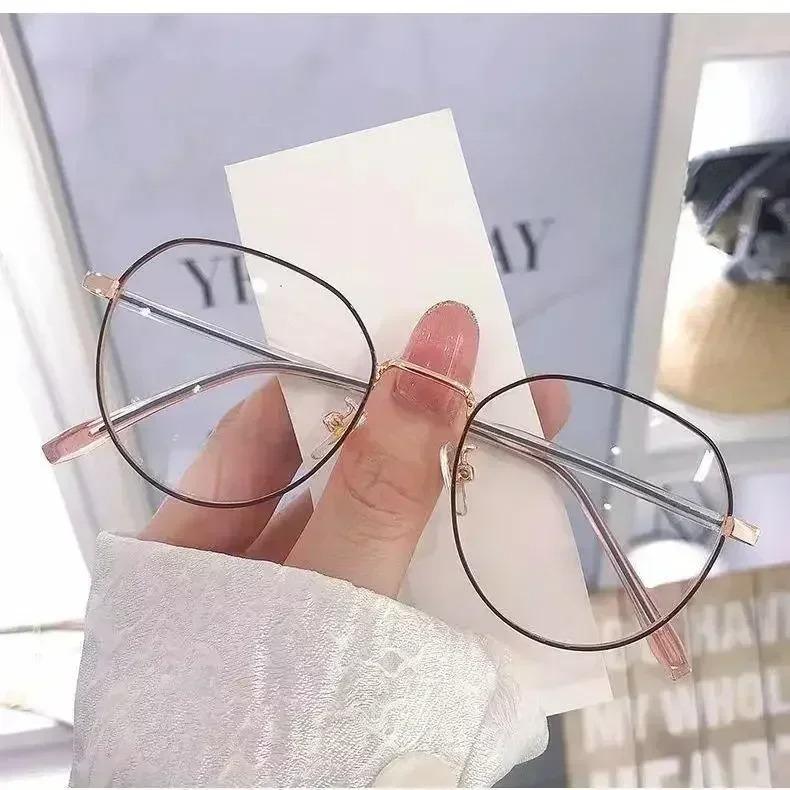 Myopia Glasses Classic Vintage Anti-blue Light Eyeglasses Women Men Minus Diopter Eyewear Prescription with 0 -0.5To -6.0