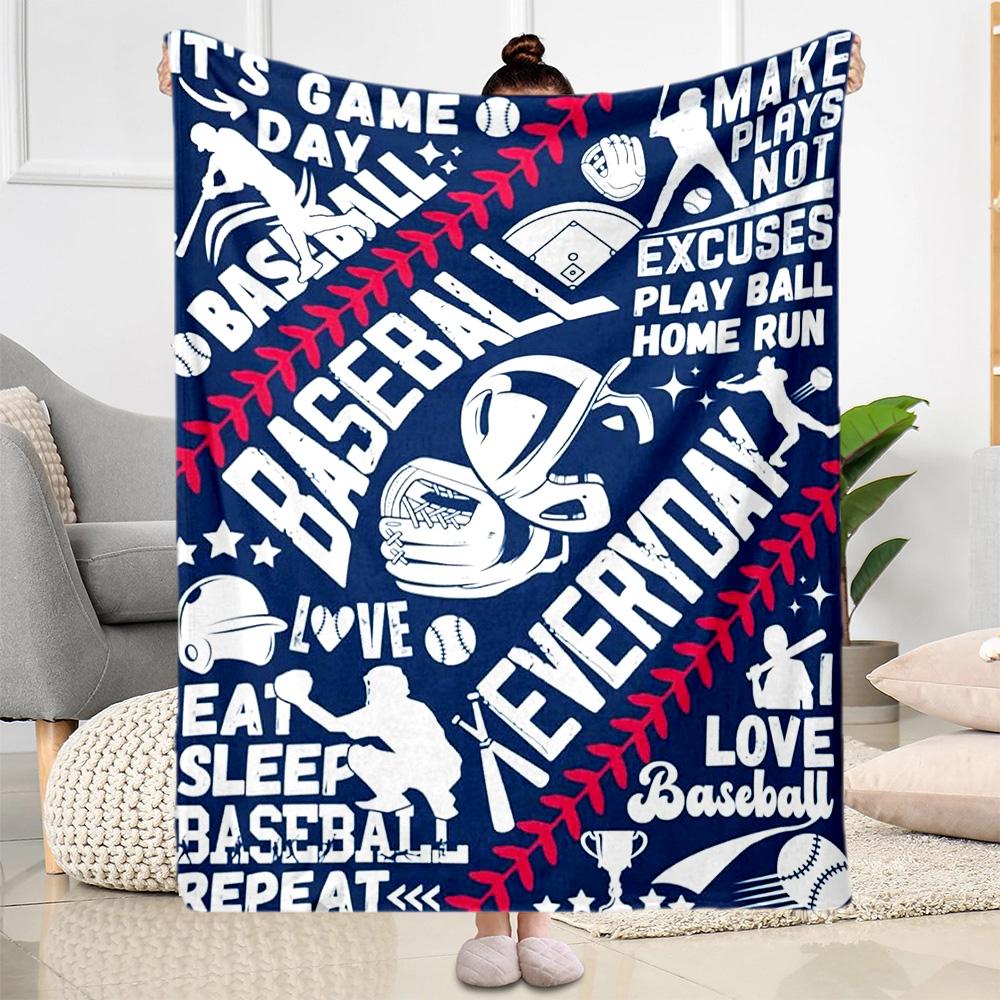 Baseball Field Design Blankets Are Suitable for Living Rooms, Bedrooms, Camping, and Other Places, Making Them an Ideal Choice for Gifts.