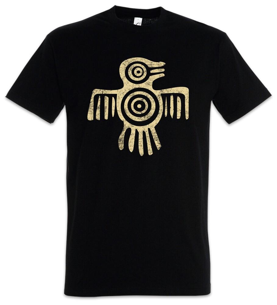 Aztec Bird II Men's T-Shirt Native Indian American Aztec Sign Mayan Sign