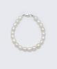 Bonbeau Unique Oval Water Pearl Bracelet Unique Rice Grain Freshwater Pearl Layered Bracelet 7Mm