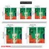 2pcs 2D Flat Printing Party Window Curtains Mojito Summer Drink Green Polyester Without Electricity Birthday Party for Home