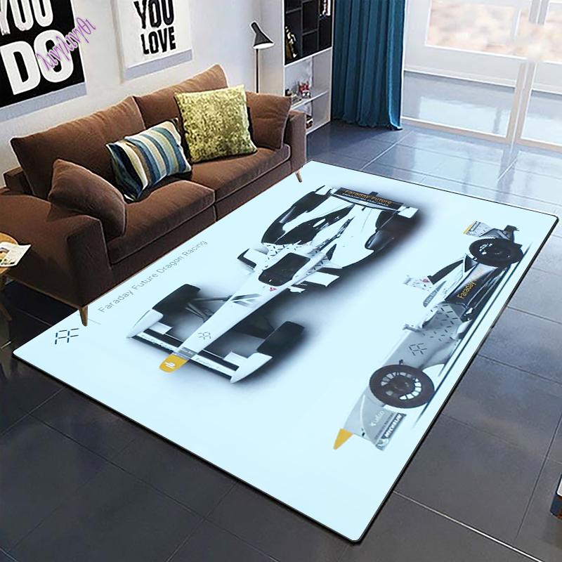 Racing Supercar Large Rug for Living Room Auto Parts Black Carpet Bedroom Area Rug Bathmat Soft Rug Home Decoration