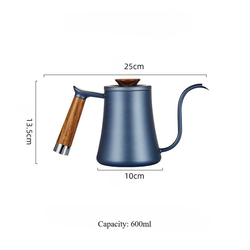 Sada hrnce na extrakci překapávané kávy, dlouhá hubička, filtrační hrnec s jemným ústím, nerezový hrnec na ruční přípravu kávy