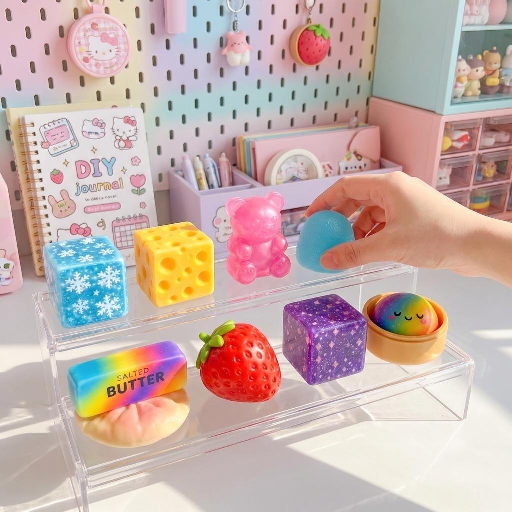 Toy, 8 Pack Slow Rising Stress Toys for Kids and Adults