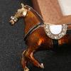 1/2Pcs Vintage Running Horse Brooch Sweater Cardigan Coat Business Suit Animal Lapel Pin Men Women Fashion Jewelry Clothing Accessories
