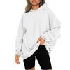 2026 Fall Winter New Loose Hoodies Pullovers Women Oversized Casual Solid Plus Velvet Sweatshirts Female Hoody Clothes