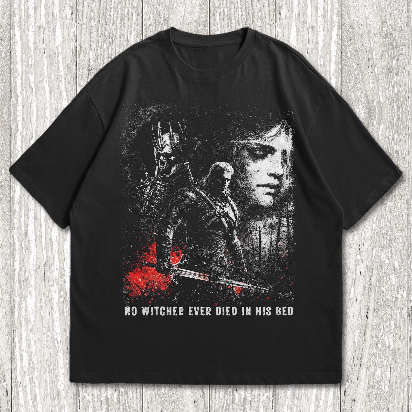 The Witcher Shirt, The Witcher Wild Hunt T-Shirt | Fantasy Gamer Gift XL