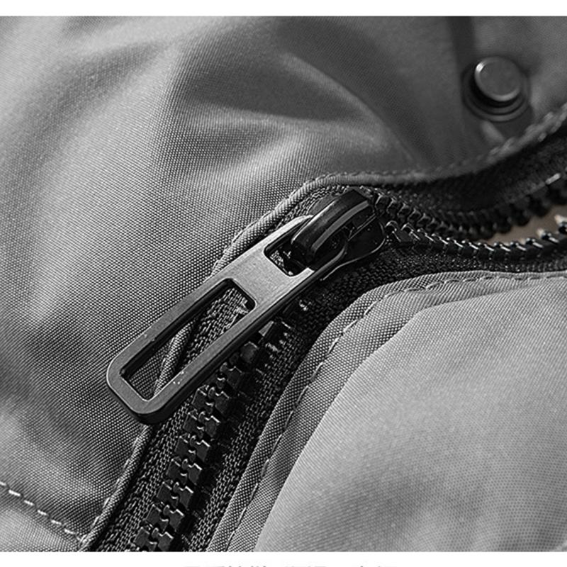 Winter New Trendy Solid Color Men's Cotton Coat Thickened Loose Casual Cotton Coat Men's Daily Hooded Coat Large Size M-5XL