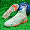 35-45Kids Soccer Shoes  Adult Large Fashion Long Nail High Top Football Shoes Football Training Sneakers