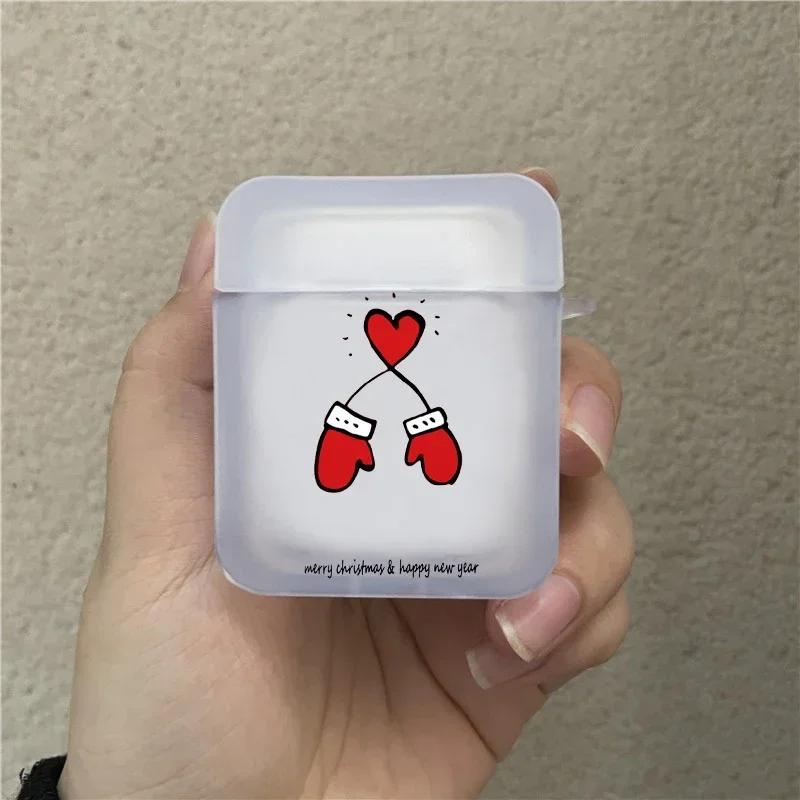 Merry Christmas New Year Earphone Case for Airpods 4th 3rd Pro 3 Soft Cover for Airpod 2 3 1 Protective Accessorie Shell Fundas