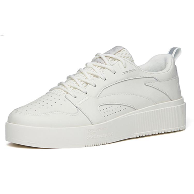 New Anta Life Collection Low Top Skateboard Shoes Men's Ivory White 112228040-1