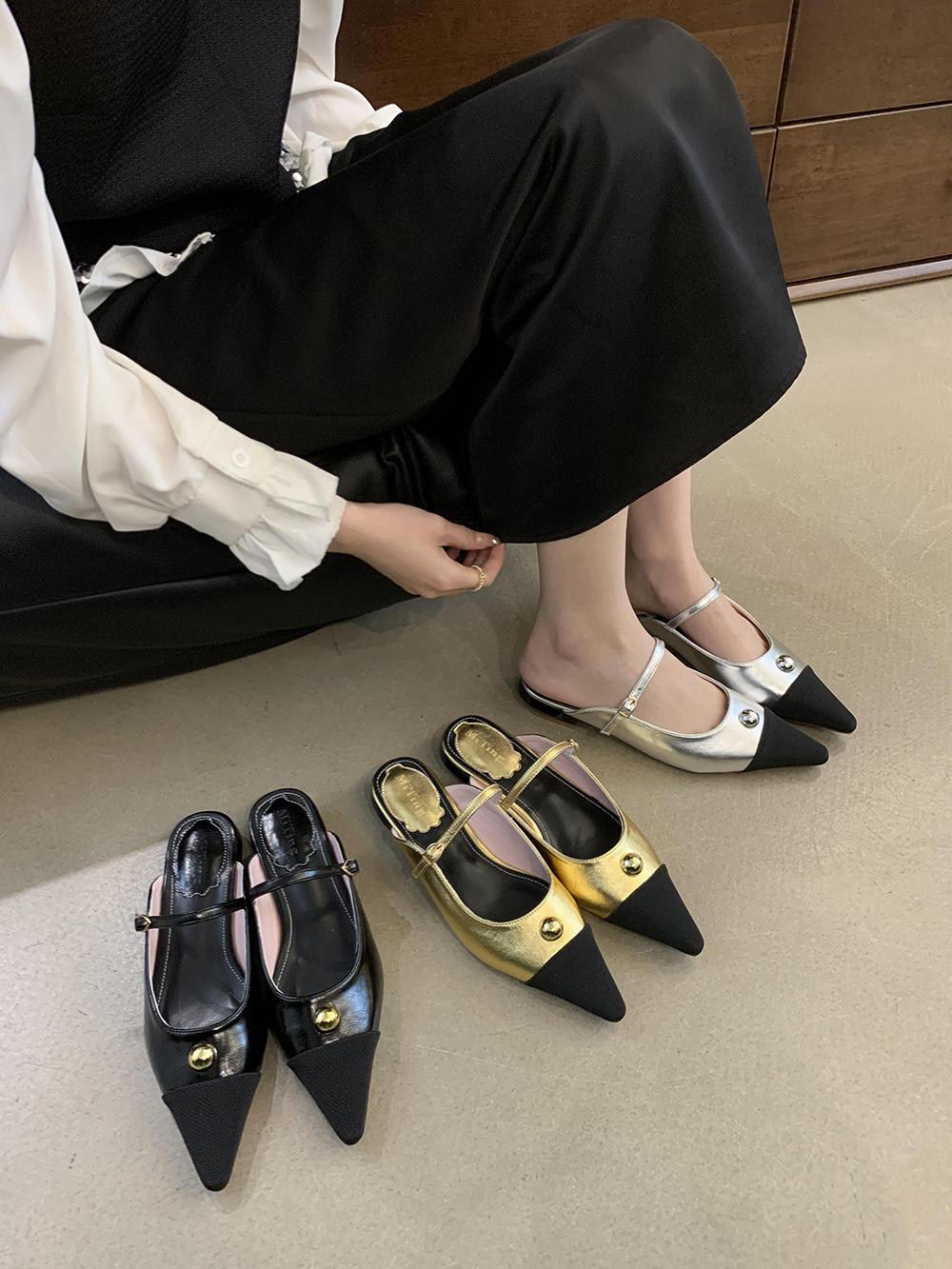 мода Модные женские тапочки-слайды разноцветные золотые серебряные бежевые черные 2024 — фото 5