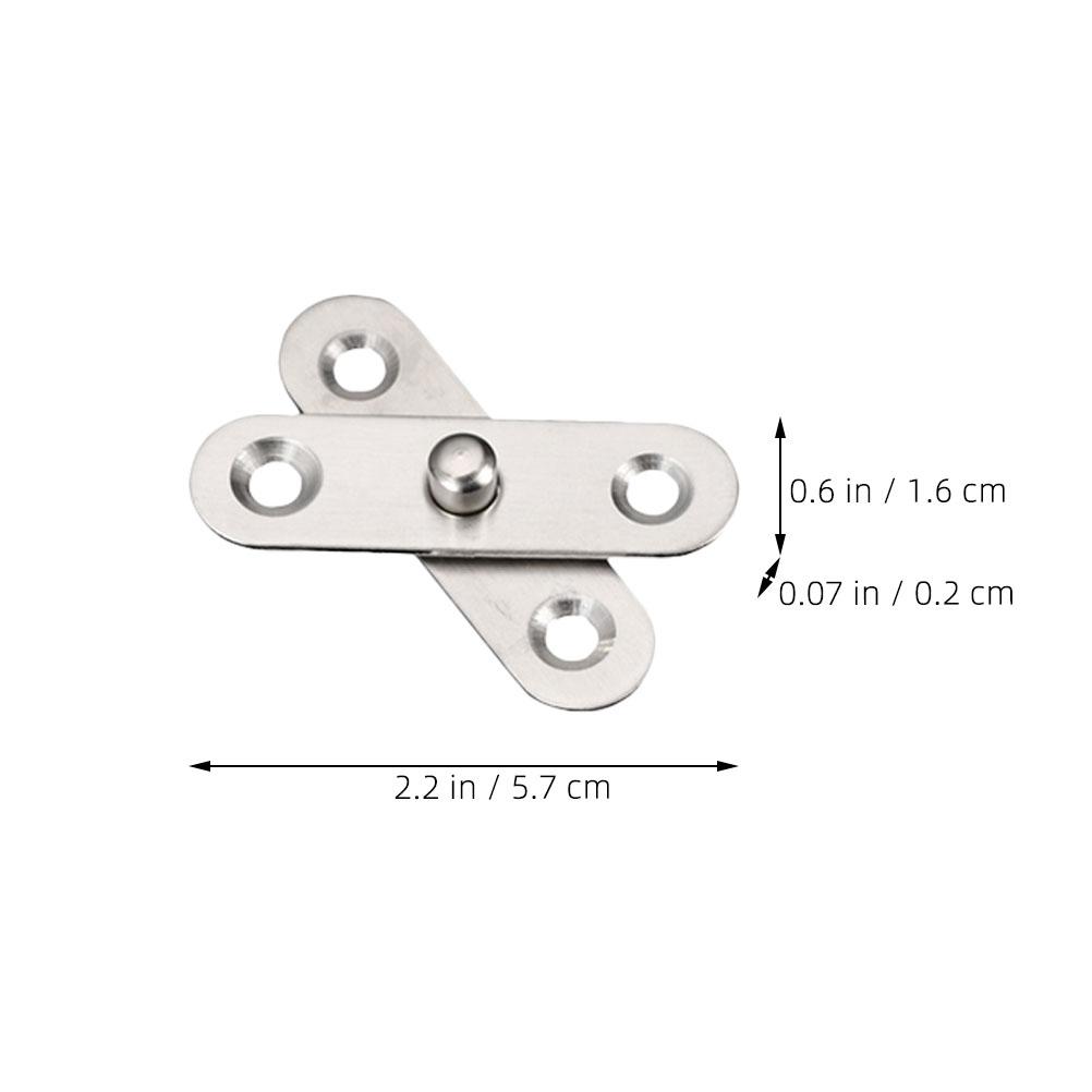 20 Pcs 360 Degree Pivot Hidden Hinge Stainless Steel Rotating Door Hinges Foldable Heavy Duty Shed Wood Installation Smooth