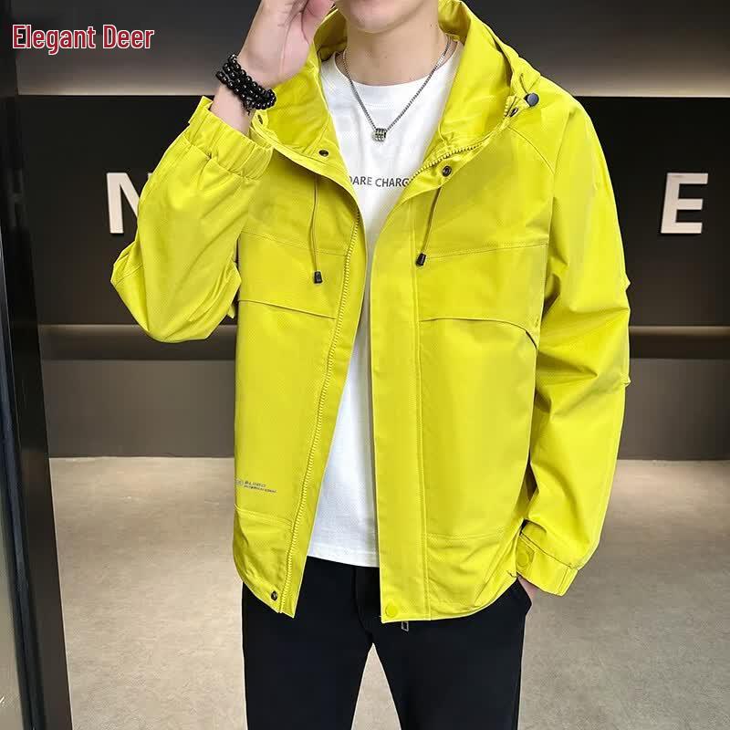 Yalu Men s Spring Autumn Windbreaker Jacket 4XL