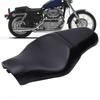 Motorcycle Front Driver Rear Passenger Two Up Leather Seat Cushion for Harley Davidson Sportster Iron 883 SuperLow 1200T
