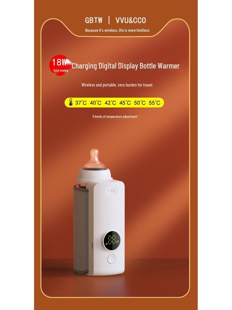 USB Car Charging Portable Milk Bottle Warmer and Insulation Sleeve