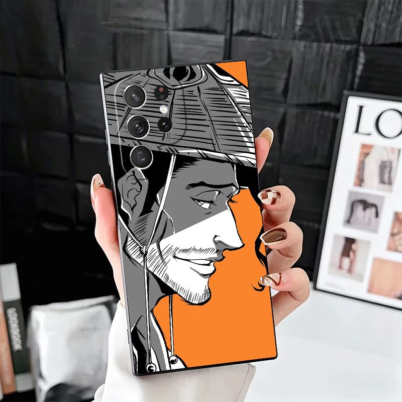 

Bleach Kyoraku Shunsui Soft Phone Case for Samsung Galaxy S26 S25 Edge S24 Ultra S23 Plus S22 S21 FE S20 Black Cover Back Shell Samsung S24 FE