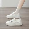Thin Fashion Mesh New Breathable 2025 Summer Versatile Little White Shoes Women's Flat Baseplate Shoes Round Head Hollow Casual Shoes