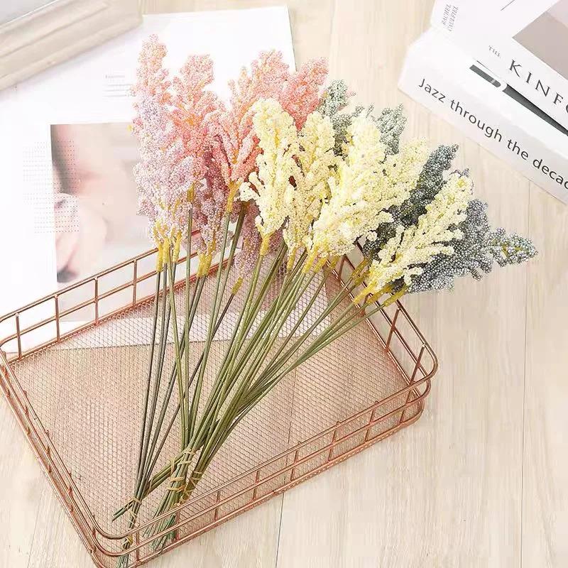Colorful Wheat Bunches Foam Flowers - Multifunctional Artificial Decor, Perfect for Wedding Engagement Home Garden