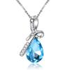 Teardrop Zircon Bridal Jewelry Set: Fashion Necklace and Bracelet for Women