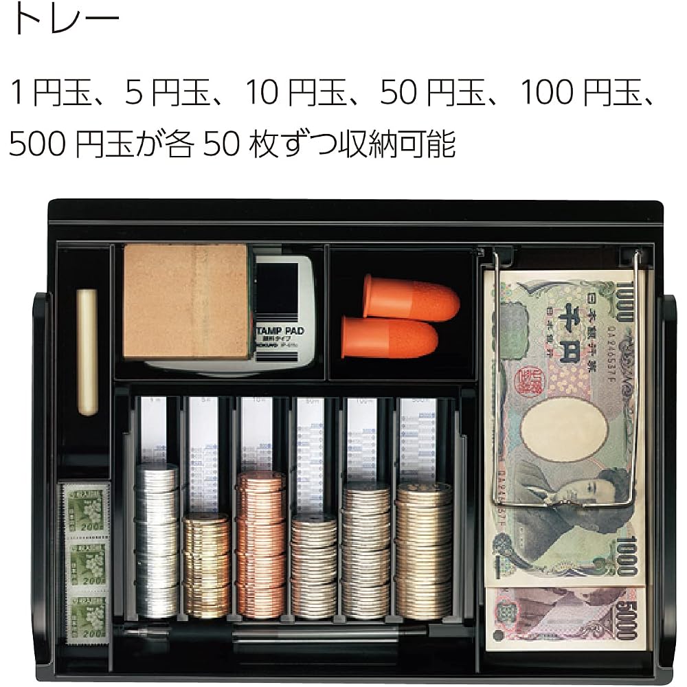 Kokuyo (KOKUYO) CB-12M Handbag Safe with Dial B5 Gray