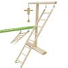 Wooden Bird Cage Funny  Staircase Pets Accessories with Hooks Multisize Simple Parrot Cage Toy Myna Climbing Toys Frame  Parrot