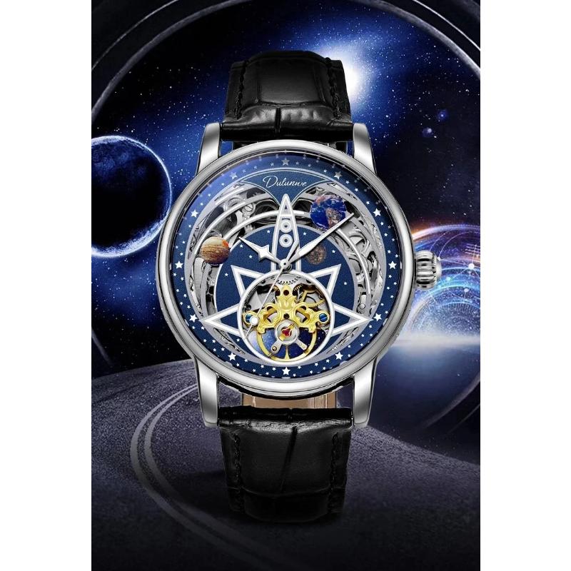 Najlepsza Marka Luksusowa Moda Biznesowa Męskie Zegarki Automatyczny Mechanizm Zegarki Mechaniczne Wodoodporny Luminous Tourbillon Zegarek na Rękę