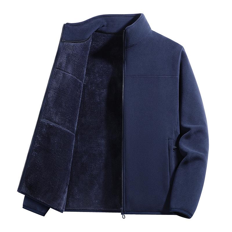 Couple Thick Fleece Jacket Warm Outdoor Camping Coat For Men Women