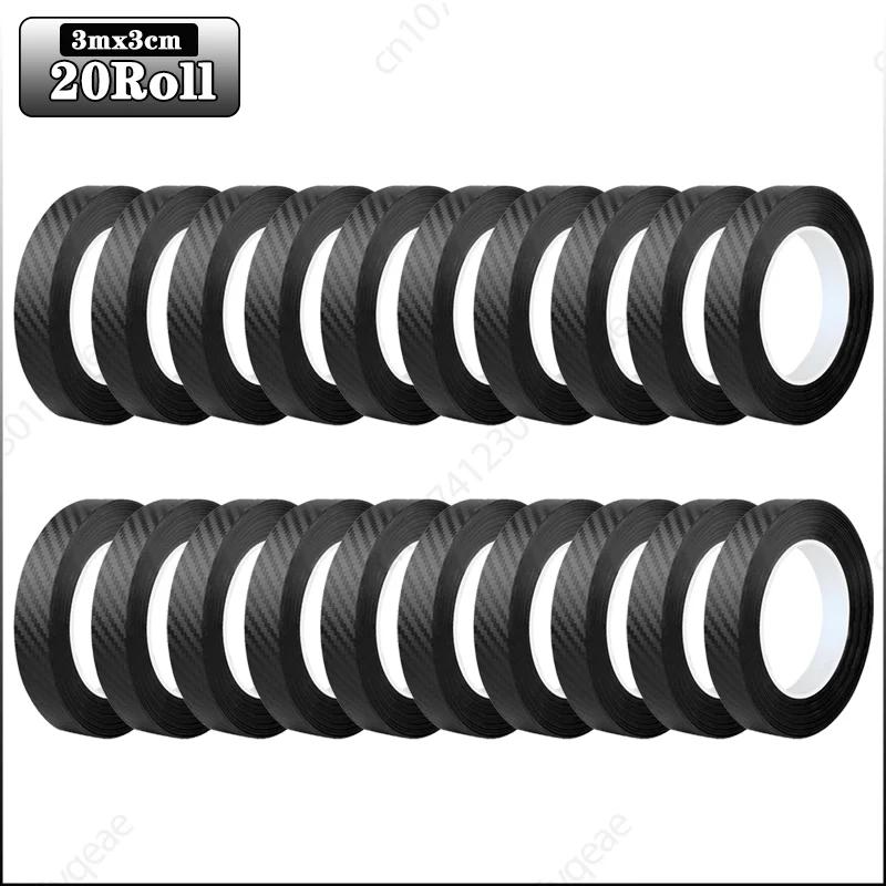 3m Auto 3D Kohlefaser Aufkleber Türschwelle Trittschutz Kofferraumstoßstange Seitenspiegel Kratzschutzband Autoaufkleber