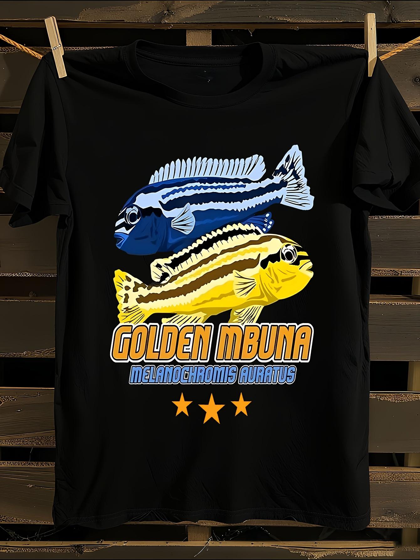 Golden Mbuna Lake Malawi Cichlid Aquarium Fish Keeper Tshirt XXXL