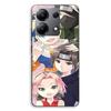 Phone Case - MANIACASE - Xiaomi Redmi Note 13 4G - TPU Silicone - Kakashi Pattern (Naruto) - Black/Designs