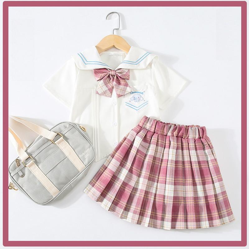 

Комплект юбки для девочек Летняя юбка-форма JK для девочек Детская юбка в студенческом стиле Комплект из двух предметов 170