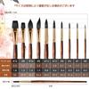 Professional Watercolor Brush 10 Soft Synthetic Squirrel Hair for Beginners and Perfect for Art Outdoor Coloring and Includes Cat and Round Made from
