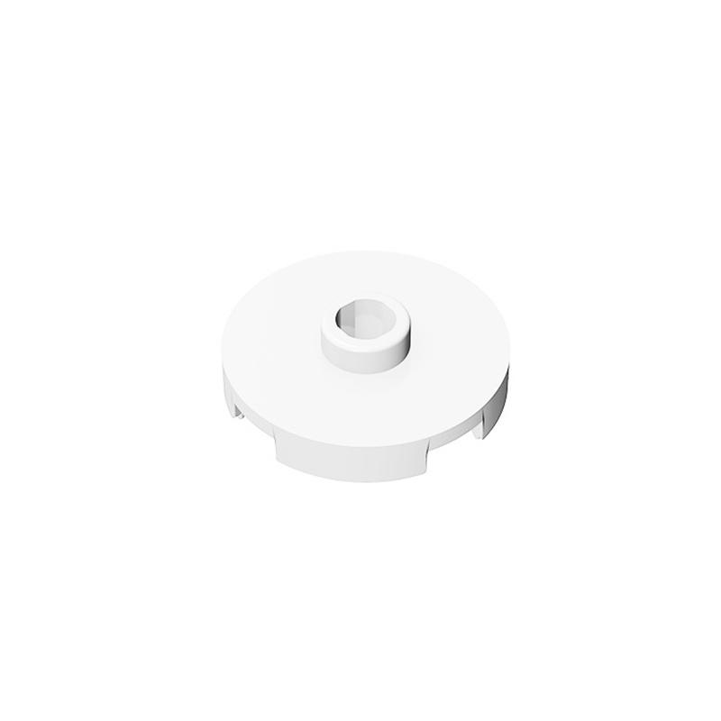 

18674 Tile Round 2 x 2 with Open Stud Bricks Collections Bulk Modular GBC Toys For Technical MOC Buildings Blocks Compatible белый