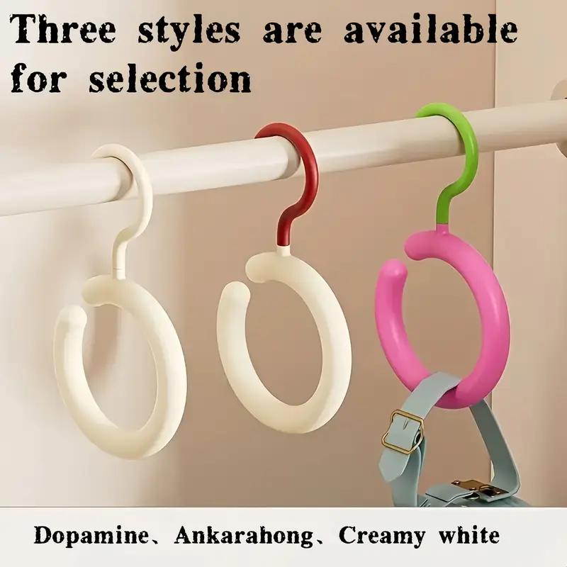 Dopamine Rotating Hook – Multi-Functional No-Drill Scarf, Hat, and Bag Organizer Rack