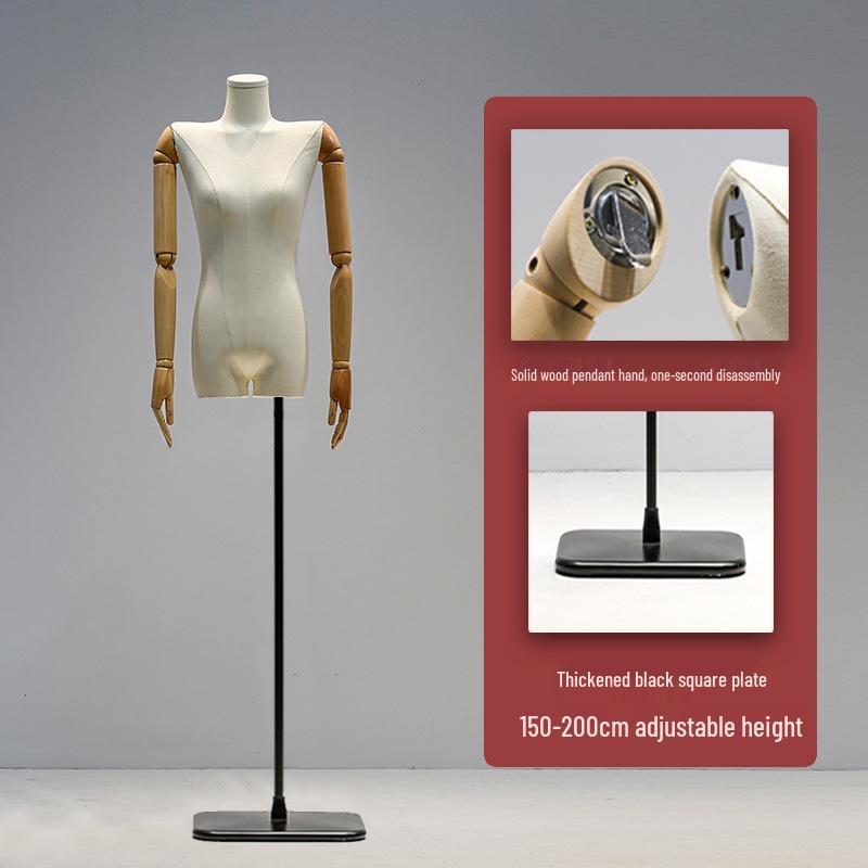 Korean Women's Clothing Store Mannequin: Pendant Arm Flat Shoulder Display Stand