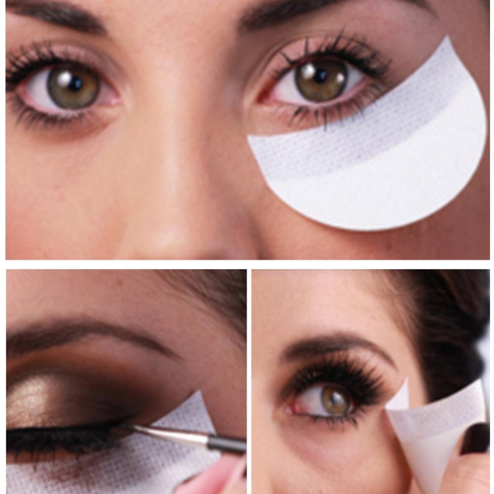 20/50/100pcs Eye Shadow Stickers Self-adhesive Non-woven False Eyelashes Isolated Patches Lightweight Professional Cosmetic Tool